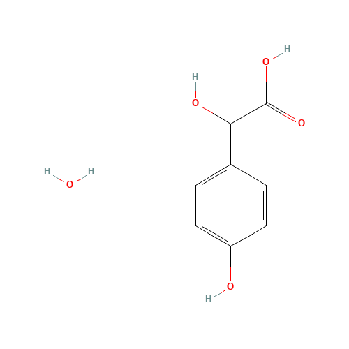 7198-10-9 DL-4-HYDROXYMANDELIC ACID MONOHYDRATE chemical structure