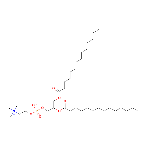 18656-38-7 1,2-DIMYRISTOYL-RAC-GLYCERO-3-PHOSPHOCHOLINE chemical structure