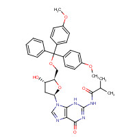 68892-41-1 5'-O-Dimethoxytrityl-N-isobutyryl-deoxyguanosine chemical structure