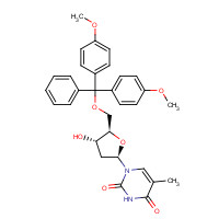 40615-39-2 5'-O-Dimethoxytrityl-deoxythymidine chemical structure