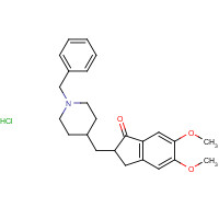 120011-70-3 2,3-Dihydro-5,6-dimethoxy-2-[[1-(phenylmethyl)-4-piperidinyl]methyl]-1H-inden-1-one hydrochloride chemical structure