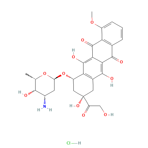 25316-40-9 Doxorubicin hydrochloride chemical structure