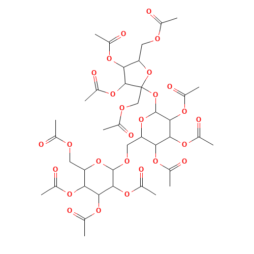 6424-12-0 RAFFINOSE UNDECAACETATE chemical structure