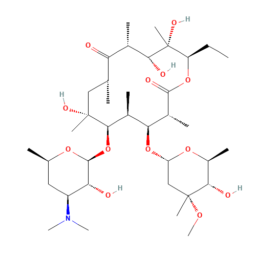 114-07-8 Erythromycin chemical structure