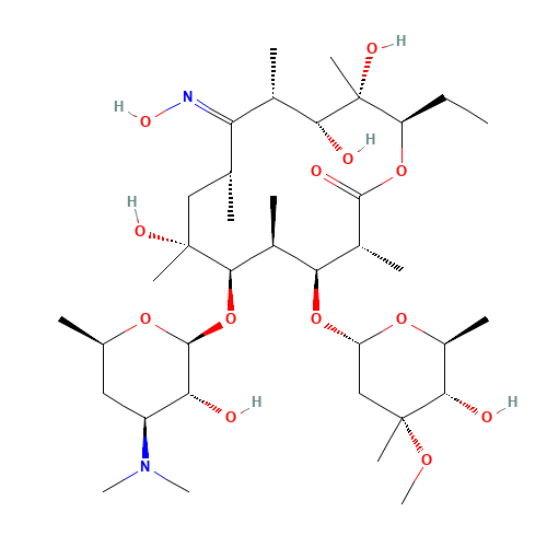 13127-18-9 ERYTHROMYCIN OXIME chemical structure