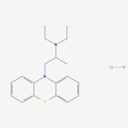 1094-08-2 10-[2-DIETHYLAMINOPROPYL]PHENOTHIAZINE chemical structure