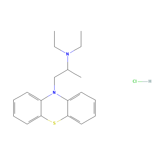 1094-08-2 10-[2-DIETHYLAMINOPROPYL]PHENOTHIAZINE chemical structure