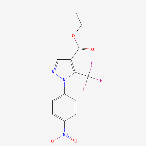 175137-35-6 ETHYL 2-(4-NITROPHENYL)-3-(TRIFLUOROMETHYL)PYRAZOLE-4-CARBOXYLATE chemical structure