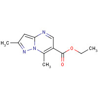 162286-54-6 ETHYL 2,7-DIMETHYLPYRAZOLO[1,5-A]PYRIMIDINE-6-CARBOXYLATE chemical structure