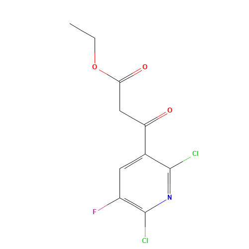 96568-04-6 Ethyl 2,6-dichloro-5-fluoro-pyridine-3-acetoacetate chemical structure
