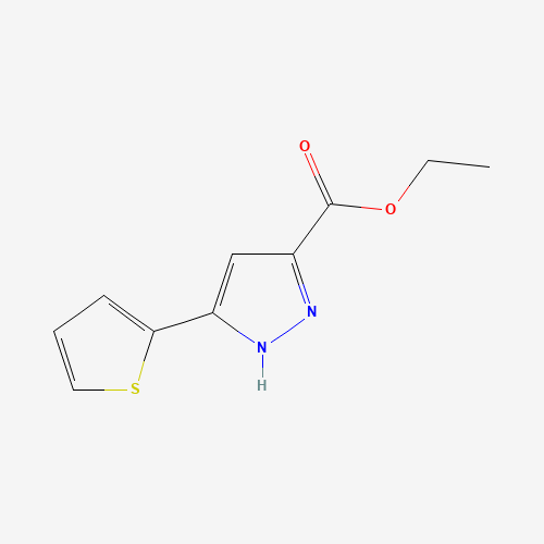 121195-03-7 Ethyl 5-thien-2-yl-1H-pyrazole-3-carboxylate chemical structure