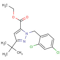 306936-96-9 ETHYL 3-(TERT-BUTYL)-1-(2,4-DICHLOROBENZYL)-1H-PYRAZOLE-5-CARBOXYLATE chemical structure