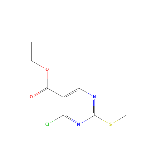 5909-24-0 Ethyl 4-chloro-2-methylthio-5-pyrimidinecarboxylate chemical structure