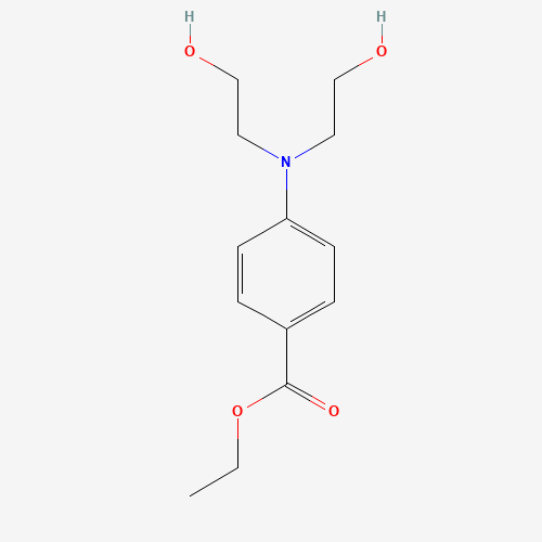 15716-30-0 ETHYL-P-BIS(2-HYDROXYETHYL)AMINOBENZOATE chemical structure