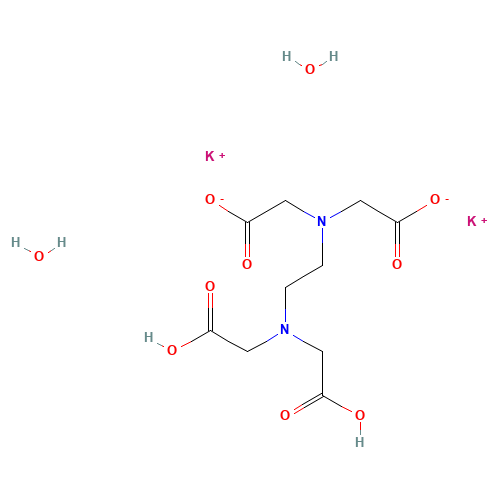 25102-12-9 Ethylenediaminetetraacetic acid dipotassium salt dihydrate chemical structure