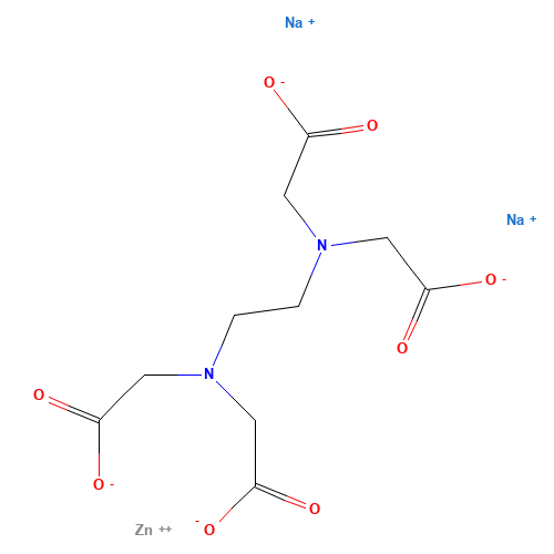 14025-21-9 Zinc disodium EDTA chemical structure