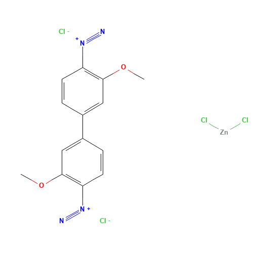 14263-94-6 FAST BLUE B SALT  FOR MICROSCOPY chemical structure