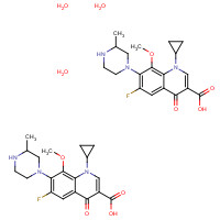 180200-66-2 Gatifloxacin sesquihydrate chemical structure