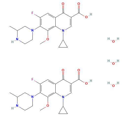180200-66-2 Gatifloxacin sesquihydrate chemical structure