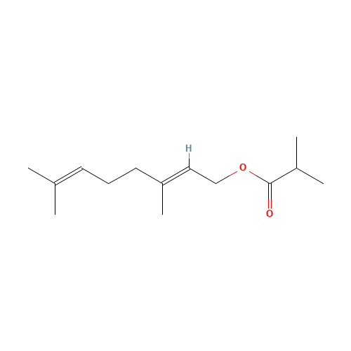 2345-26-8 GERANYL ISOBUTYRATE chemical structure