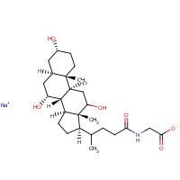 863-57-0 GLYCOCHOLIC ACID SODIUM SALT chemical structure