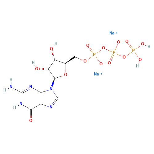 56001-37-7 Guanosine-5'-triphosphoric aicd disodium salt chemical structure