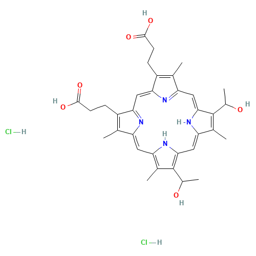 17696-69-4 HEMATOPORPHYRIN DIHYDROCHLORIDE chemical structure