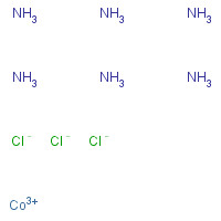 10534-89-1 HEXAAMMINECOBALT(III) CHLORIDE chemical structure