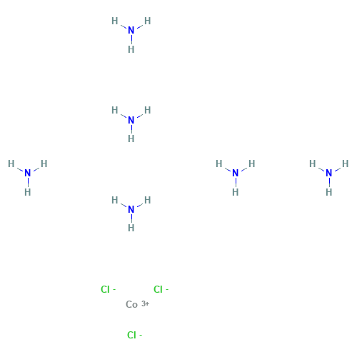 10534-89-1 HEXAAMMINECOBALT(III) CHLORIDE chemical structure