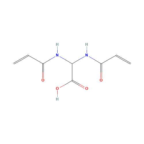 4387-85-3 2,2-bis(prop-2-enoylamino)acetic acid chemical structure