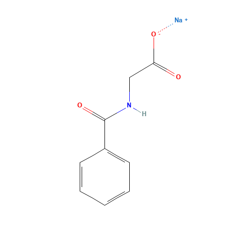 532-94-5 HIPPURIC ACID SODIUM SALT chemical structure