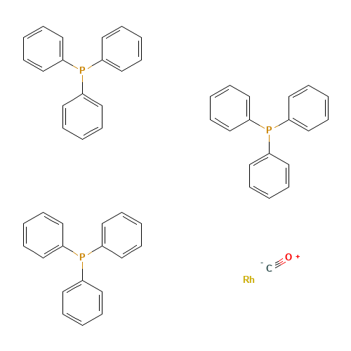 17185-29-4 Carbonyltris(triphenylphosphine)rhodium(I) hydride chemical structure