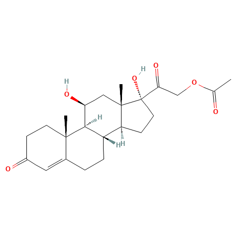 50-03-3 Hydrocortisone acetate chemical structure