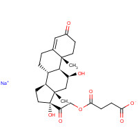 125-04-2 Hydrocortisone sodium succinate chemical structure
