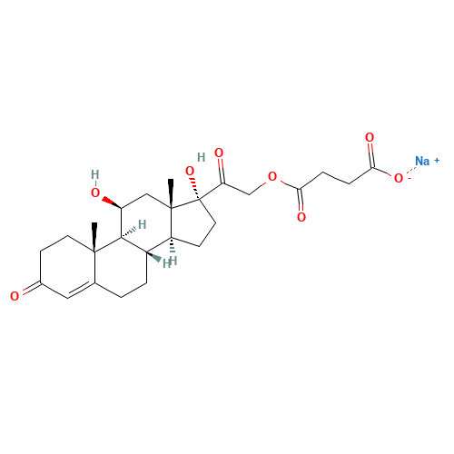 125-04-2 Hydrocortisone sodium succinate chemical structure