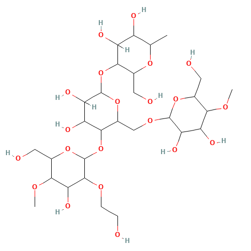 9004-62-0 Hydroxyethyl Cellulose chemical structure