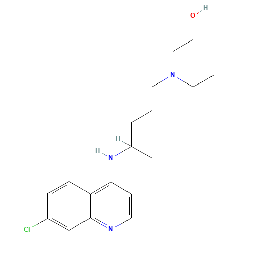 118-42-3 2-[[4-[(7-Chloroquinolin-4-yl)amino]pentyl](ethyl)amino]ethanol chemical structure