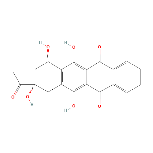 60660-75-5 (7S,9S)9-ACETYL-7,8,9,10-TETRAHYDRO-6,7,9,11-TETRAHYDROXY-5,12-NAPHTACENEDIONE chemical structure