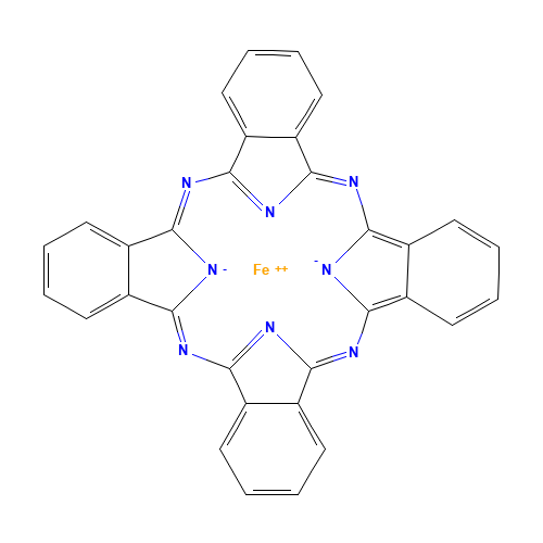 132-16-1 Iron phthalocyanine chemical structure
