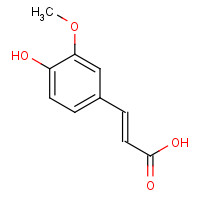 537-73-5 3-Hydroxy-4-methoxycinnamic acid chemical structure