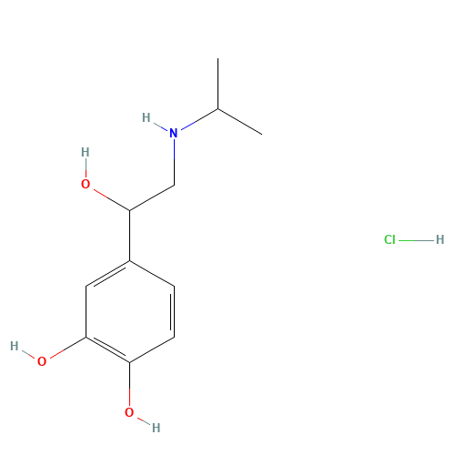51-30-9 Isoprenaline hydrochloride chemical structure
