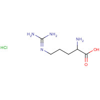 1119-34-2 2-Amino-5-guanidinovaleric acid monohydrochloride chemical structure