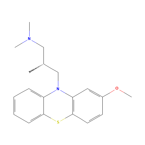 60-99-1 (-)-10-(3-[DIMETHYLAMINO]-2-METHYLPROPYL)-2-METHOXY-PHENOTHIAZINE MALEATE SALT chemical structure