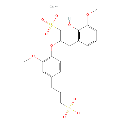 8061-52-7 LIGNOSULFONIC ACID,CALCIUM SALT chemical structure