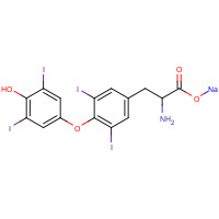 55-03-8 Levothyroxine sodium chemical structure