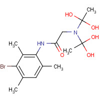 78266-06-5 (3-BROMO-2,4,6-TRIMETHYLPHENYLCARBAMOYL)METHYLIMINODIACETIC ACID chemical structure