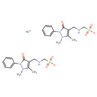 6150-97-6 magnesium [(2,3-dihydro-1,5-dimethyl-3-oxo-2-phenyl-1H-pyrazol-4-yl)methylamino]methanesulphonate chemical structure