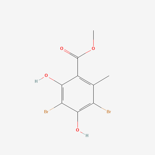 715-33-3 METHYL 3,5-DIBROMO-2,4-DIHYDROXY-6-METHYLBENZOATE chemical structure