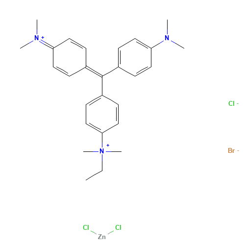 7114-03-6 Methyl Green zinc chloride salt chemical structure