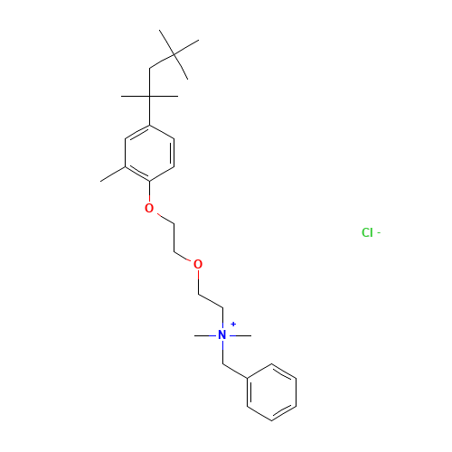 25155-18-4 METHYL BENZETHONIUM CHLORIDE chemical structure